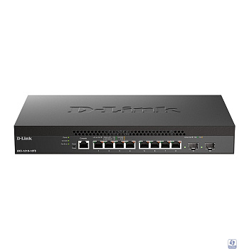 D-Link DXS-1210-10TS/B2A PROJ Управляемый L2+ коммутатор с 8 портами 10GBase-T и 2 портами 10GBase-X SFP+ 