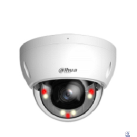 DAHUA DH-IPC-HDBW2849EP-S-IL-0360B Уличная купольная IP-видеокамера SmartDualLight 8Мп, 1/2.7” CMOS, объектив 3.6мм, видеоаналитика, микрофон, ИК 30м, LED 30м, P67, IK10, металл
