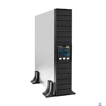 Exegate EP285647RUS ИБП On-line ExeGate PowerExpert ULS-2000.LCD.AVR.C13.USB.RS232.SNMP.2U <2000VA/2000W, On-Line, PF=1, LCD, 6*IEC-C13, RS232, USB, SNMP-slot, Rackmount 2U/Tower, Black>
