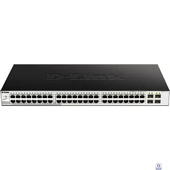 D-Link DGS-1210-52/ME/B1A Управляемый L2 коммутатор, 48x1000Base-T, 4x1000Base-X SFP, AC 220В/DC 12В(с возможностью мониторинга статуса питания коммутатора)