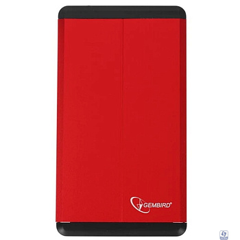 Gembird EE2-U3S-2-R Внешний корпус 2.5" Gembird EE2-U3S-2 ,  красный, USB 3.0, SATA